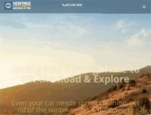 Tablet Screenshot of heritageautopro.com